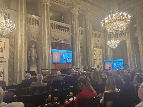 L'intervento in video collegamento dell'assessore Amirante