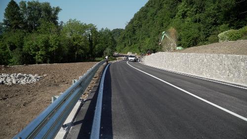Uno degli interventi comiuti lungo la Sr Ud 22