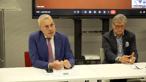 L'assessore Bini nel corso del suo intervento