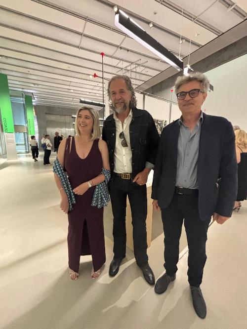 L'assessore regionale Amirante con i progettisti 