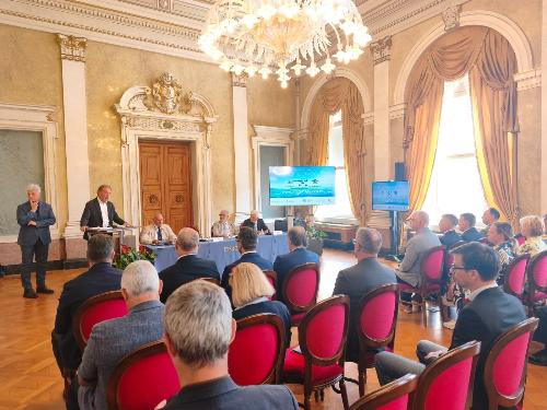 Un momento dell'incontro di oggi a Trieste