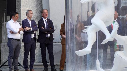 Un momento della cerimonia di inaugurazione