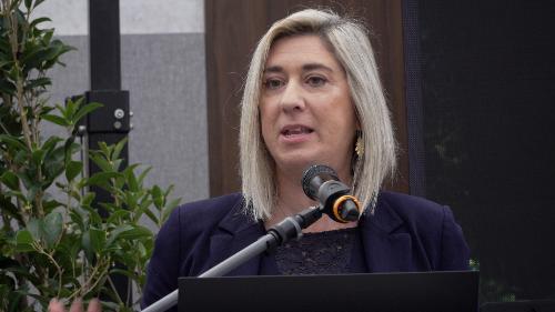 L'assessore regionale alle infrastrutture Cristina Amirante