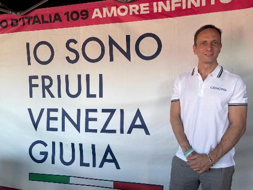Il governatore Fedriga al villaggio Fvg alla Caserma Goi Pantanali