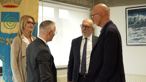 L'incontro in municipio prima della sigla della convenzione
