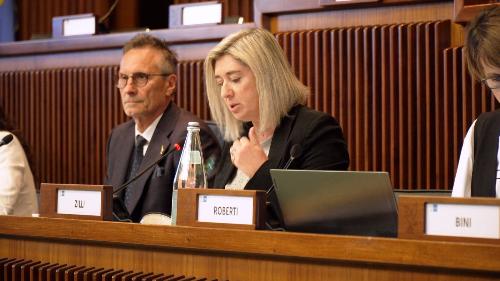 Un momento dei lavori della IV Commissione consiliare 