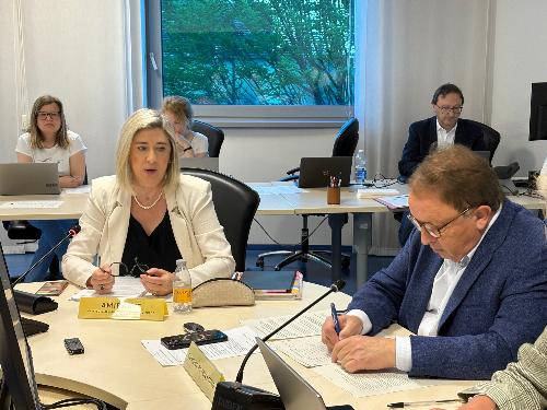 L’assessore regionale a Infrastrutture e territorio, Cristina Amirante, alla seduta odierna del Consiglio delle Autonomie locali (Cal)