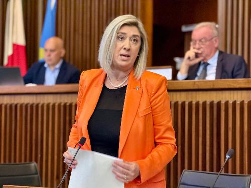 L'assessore regionale Cristina Amirante