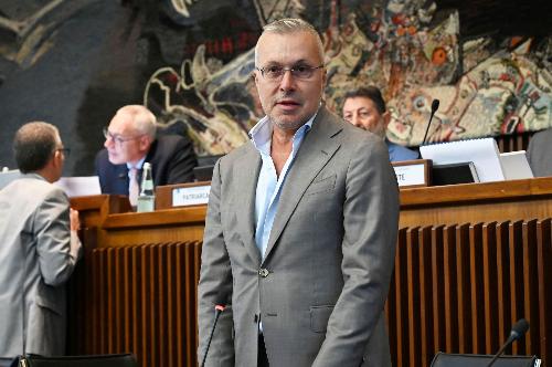 L'assessore Bini durante il suo intervento