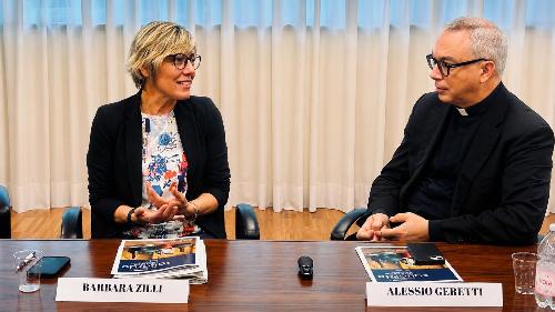 Un  momento della presentazione della mostra a Udine