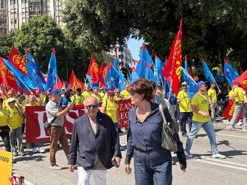 L'assessore regionale al Lavoro Alessia Rosolen con il presidente di Confindustria Alto Adriatico Michelangelo Agrusti