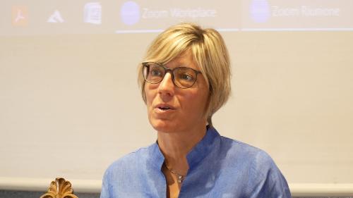L'assessore Zilli nel corso del suo intervento