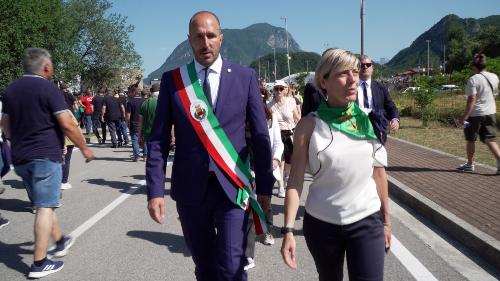 L'assessore Barbara Zilli assieme al sindaco Roberto Revelant