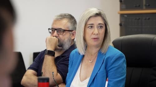 L'assessore regionale a Infrastrutture e territorio Cristina Amirante al tavolo di coordinamento sul ponte di Chievolis 