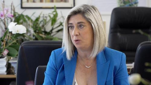 L'assessore regionale a Infrastrutture e territorio Cristina Amirante 