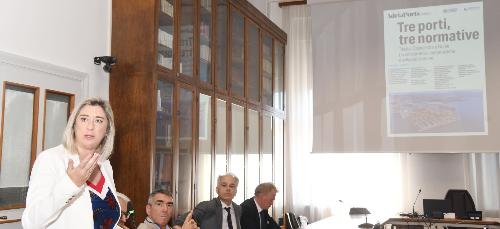 L'assessore Amirante durante il suo intervento