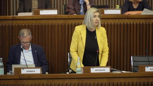 L'assessore regionale Cristina Amirante