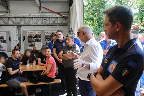 La visita dell'assessore regionale alla Protezione civile Riccardo Riccardi al Campo scuola Eagles 2026 Muec