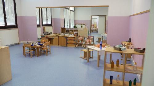 La scuola dell'infanzia di San Paolo di Morsano al Tagliamento, riaperta dopo gli interventi di riqualificazione dell'edificio.