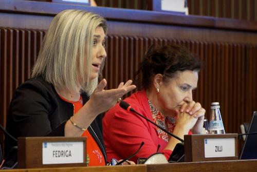 L’assessore alle Infrastrutture e territorio Cristina Amirante.