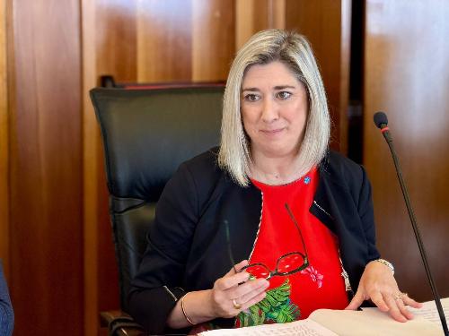 L'assessore regionale alle Infrastrutture e territorio Cristina Amirante