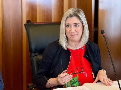 L'assessore regionale alle Infrastrutture e territorio, Cristina Amirante