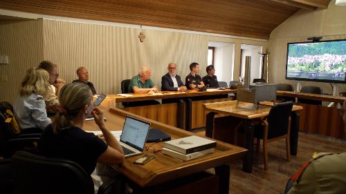Un momento del vertice ad Ampezzo.