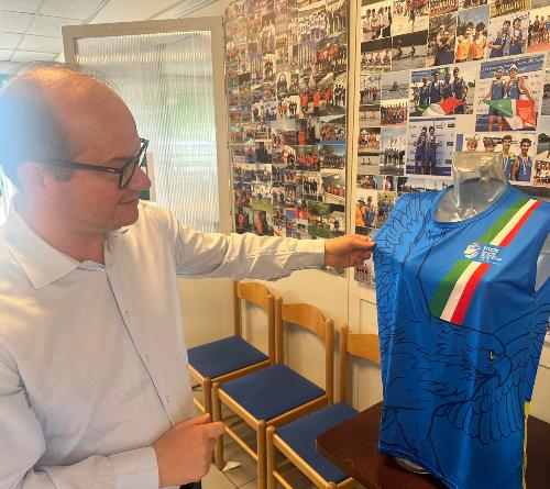 Il vicegovernatore con delega allo Sport, Mario Anzil al Centro Cristofoli di San Giorgio di Nogaro.