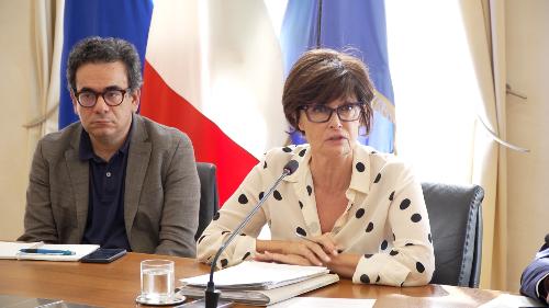 L'assessore regionale al Lavoro Alessia Rosolen al tavolo regionale Innoway