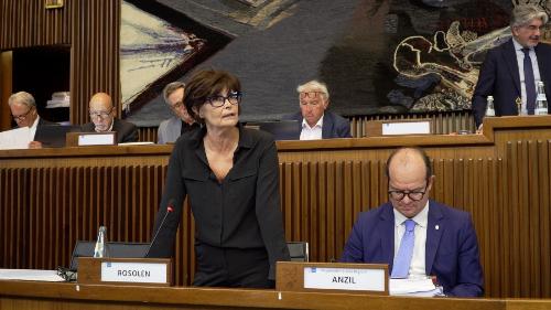 L'assessore regionale al Lavoro, formazione, istruzione, università, ricerca e famiglia Alessia Rosolen