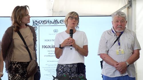 L'assessore regionale alle Finanze Barbara Zilli a Majano alla cerimonia di consegna della sedicesima edizione del Premio Pro Majano, assegnato quest'anno ai Fogolârs Furlans