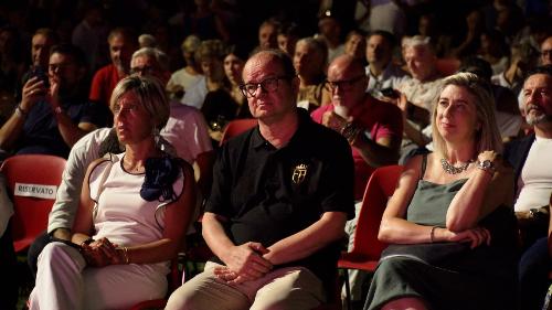 Il vicegovernatore del Friuli Venezia Giulia con delega allo Sport, Mario Anzil, alla presentazione della stagione 2026/27 del Cjarlins Muzane, assieme agli assessori Barbara Zilli e Cristina Amirante
