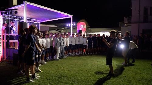 Un momento della presentazione della stagione 2026/27 del Cjarlins Muzane