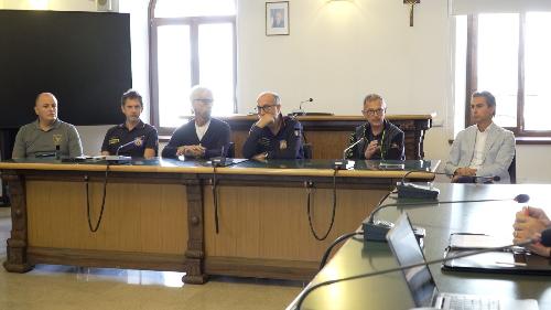 L'incontro in municipio di Riccardi e Zannier, presente il viceprefetto di Udine Di Leo 