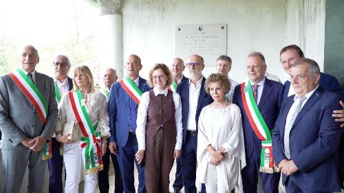 Un momento dell'evento in memoria di monsignor Faidutti