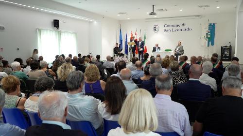 Un momento dell'evento in memoria di monsignor Faidutti