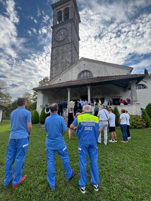 Un momento dell'evento in memoria di monsignor Faidutti