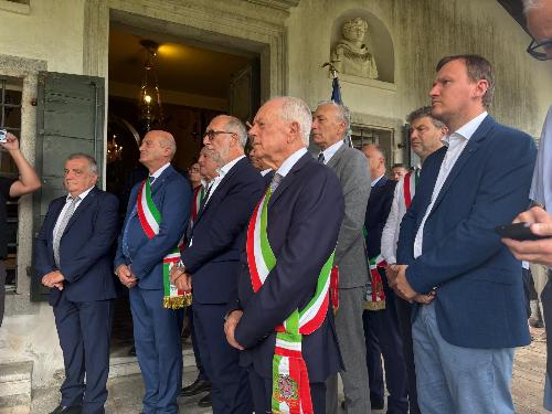 Un momento dell'evento in memoria di monsignor Faidutti