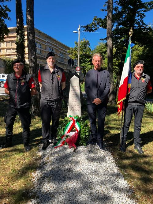 L'assessore Scoccimarro durante la cerimonia