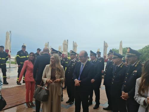 Il vicegovernatore Mario Anzil alla mostra internazionale d'arte cinematografica di Venezia.