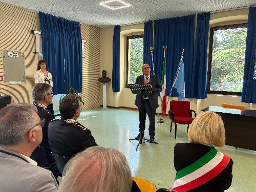 L’assessore regionale al Patrimonio Sebastiano Callari alla cerimonia per la "Giornata degli internati italiani nei campi di concentramento tedeschi durante la seconda guerra mondiale" a Gorizia