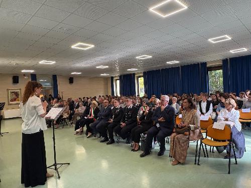 L’assessore regionale al Patrimonio Sebastiano Callari alla cerimonia per la "Giornata degli internati italiani nei campi di concentramento tedeschi durante la seconda guerra mondiale" a Gorizia