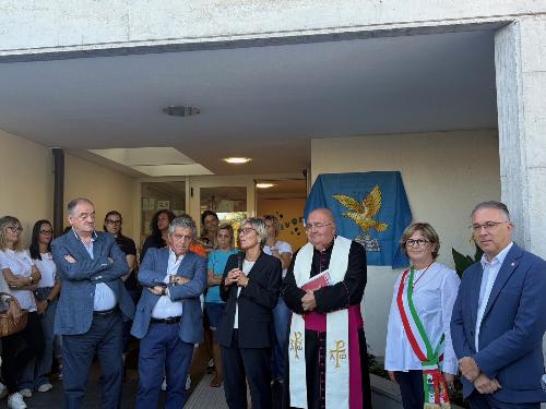 L'assessore regionale alle Finanze Barbara Zilli, all'inaugurazione della nuova sede della scuola dell'infanzia paritaria "Regina Margherita" di Jalmicco, frazione di Palmanova