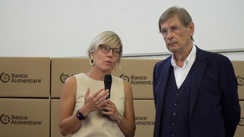 L'intervento dell'assessore regionale alle Finanze Barbara Zilli alle celebrazioni per i 30 anni del Banco Alimentare del Friuli Venezia Giulia a Pasian di Prato.