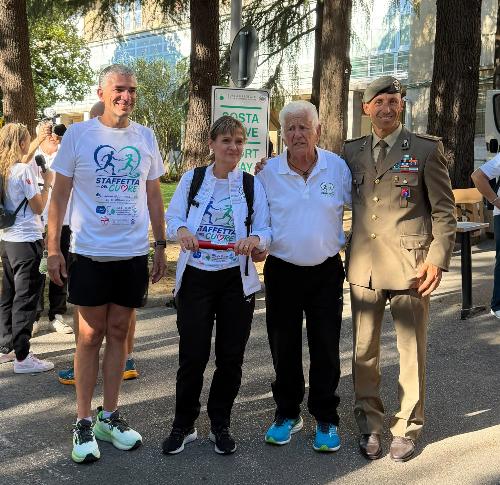 L'assessore Roberti alla Staffetta del cuore