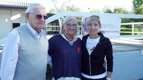 Zilli con i genitori di Nadia Orlando