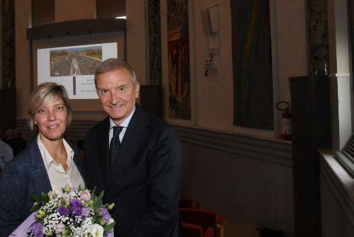 L'assessore Zilli con il presidente di Autostrade Alto Adriatico Marco Antonio Monaco.
