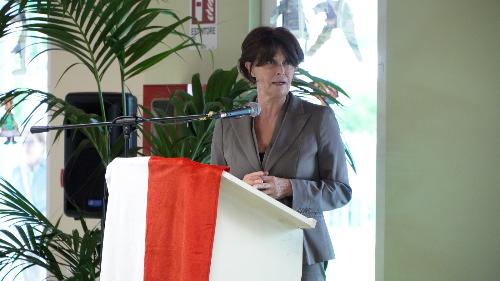 L'assessore regionale Alessia Rosolen durante il suo intervento.