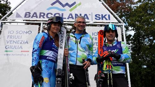 Roberti dopo aver fatto da apripista a Aurisina con i campioni Ghedina e Maze
