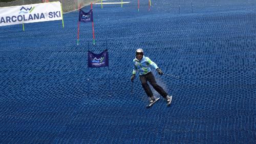 L'assessore Roberti sulla pista di Barcolana Ski